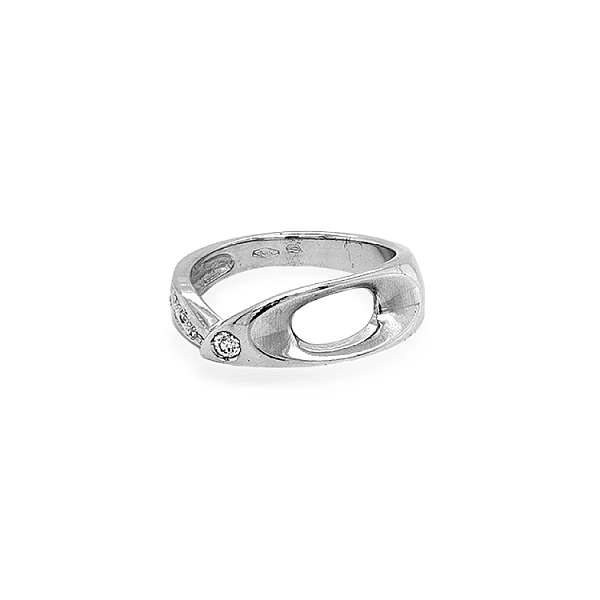 Goldring mit Zirkonen