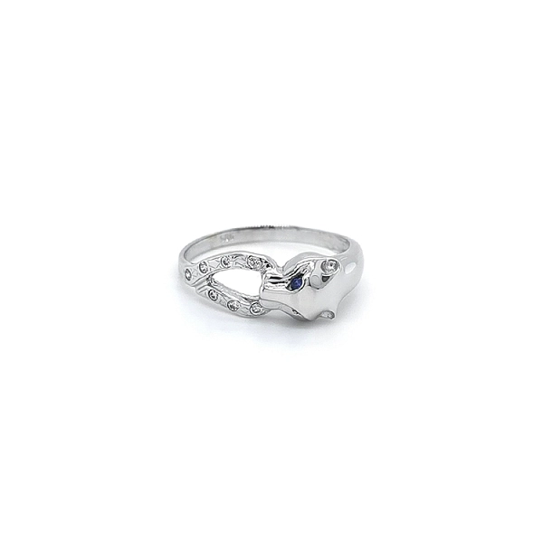 Weißgold Saphir Ring