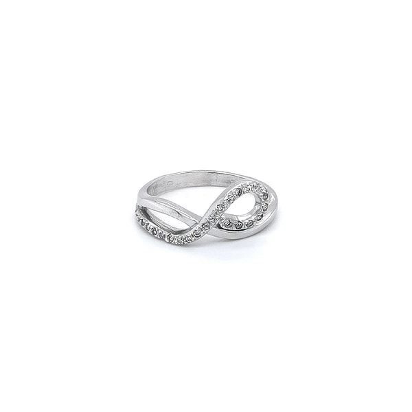 Ring mit Zirkonen aus Weißgold