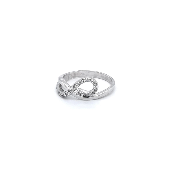 Ring mit Zirkonen aus Weißgold