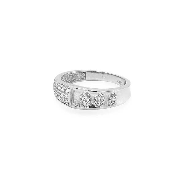 Goldring mit Zirkonen