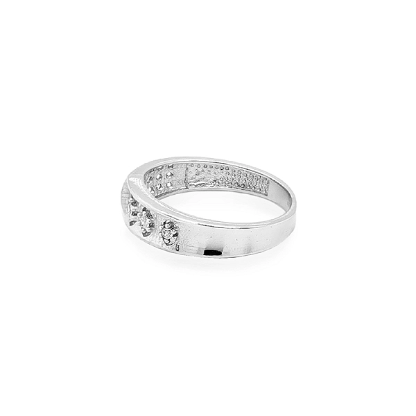 Goldring mit Zirkonen