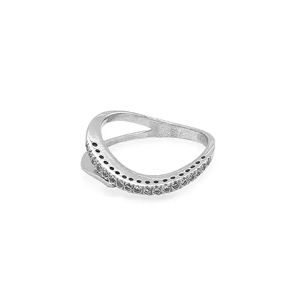 Goldring mit Zirkonen