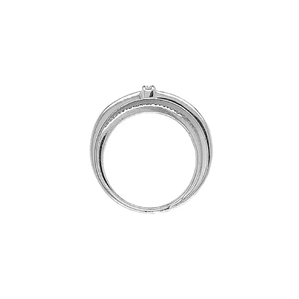 Goldring mit Zirkonen