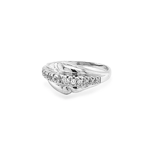 Goldring mit Zirkonen