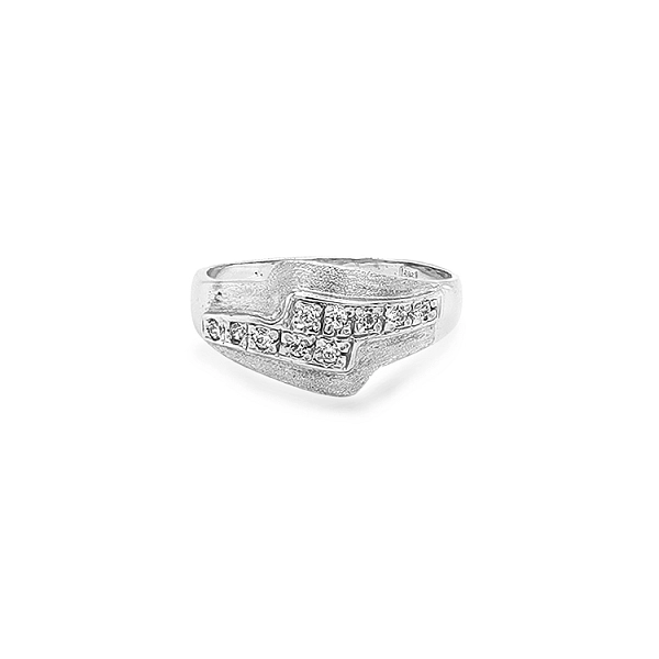 Goldring mit Zirkonen