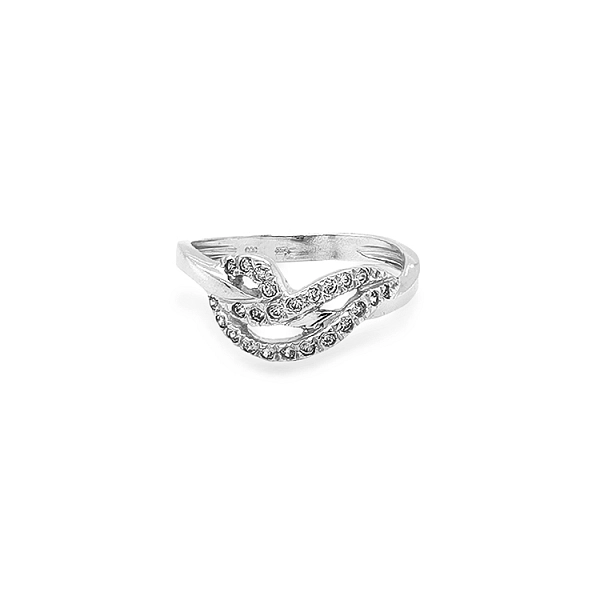 Goldring mit Zirkonen