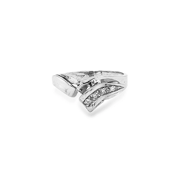 Goldring mit Zirkonen