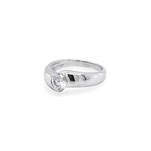Gold Verlobungsring mit Zirkon