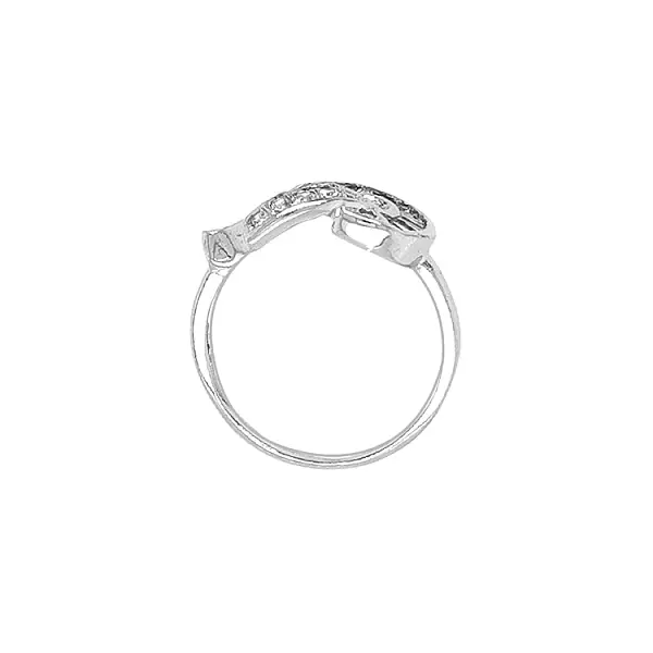 Goldring mit Zirkonen