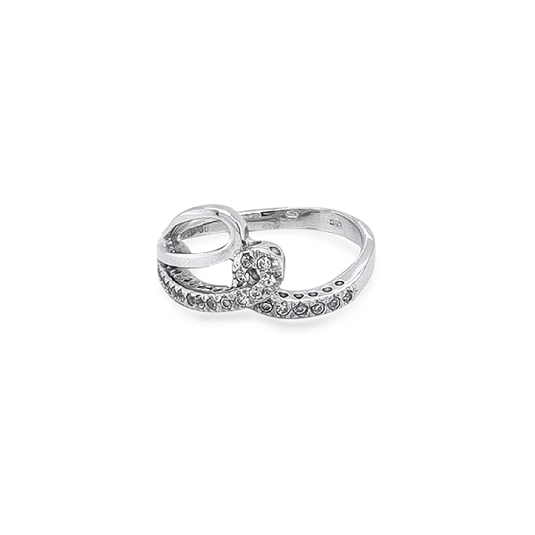 Goldring mit Zirkonen