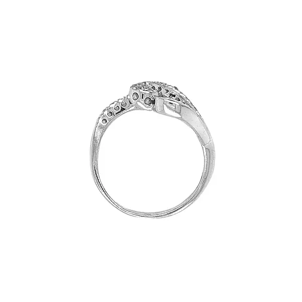 Goldring mit Zirkonen