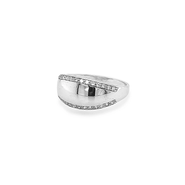 Goldring mit Zirkonen