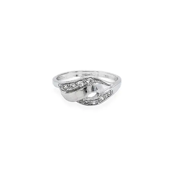 Goldring mit Zirkonen