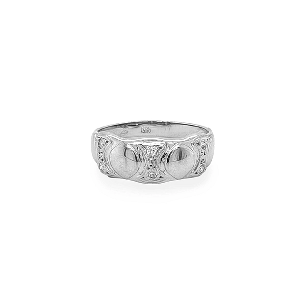 Goldring mit Zirkonen