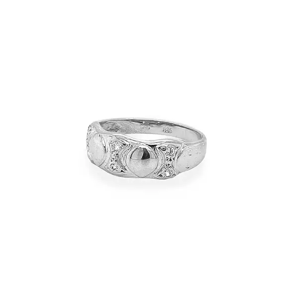Goldring mit Zirkonen