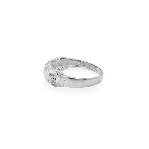 Goldring mit Zirkonen