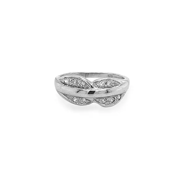Goldring mit Zirkonen