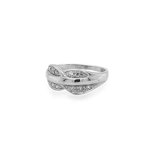 Goldring mit Zirkonen
