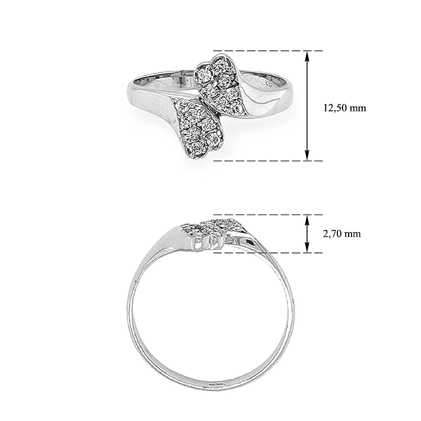 Goldring mit Zirkonen