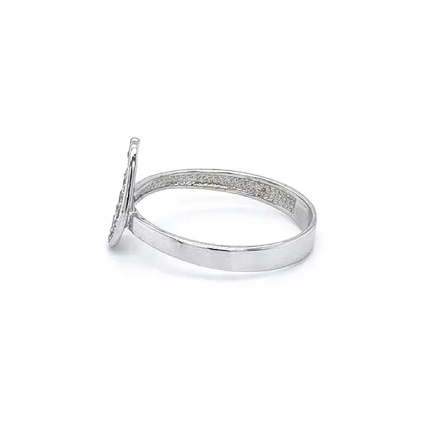 Ring mit Zirkonen aus Weißgold