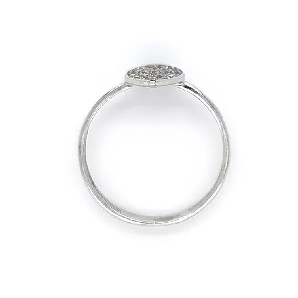 Ring mit Zirkonen aus Weißgold