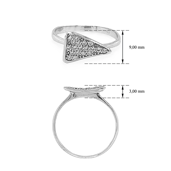 Goldring mit Zirkonen