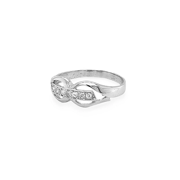 Goldring mit Zirkonen