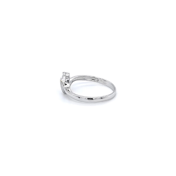 Ring mit Zirkon aus Weißgold