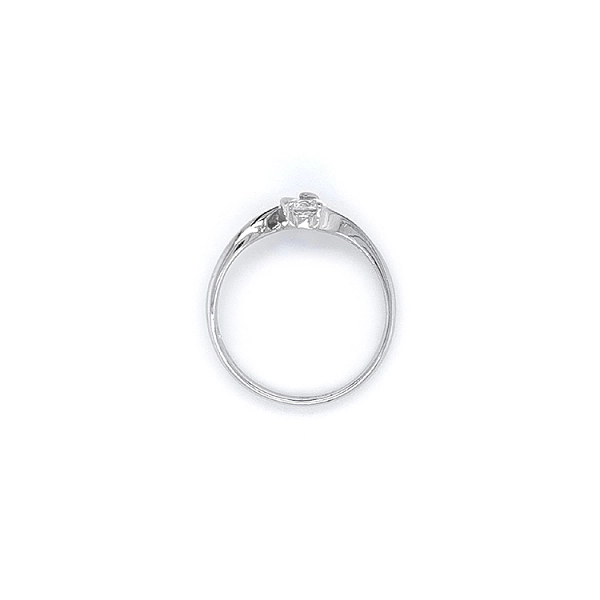 Ring mit Zirkon aus Weißgold