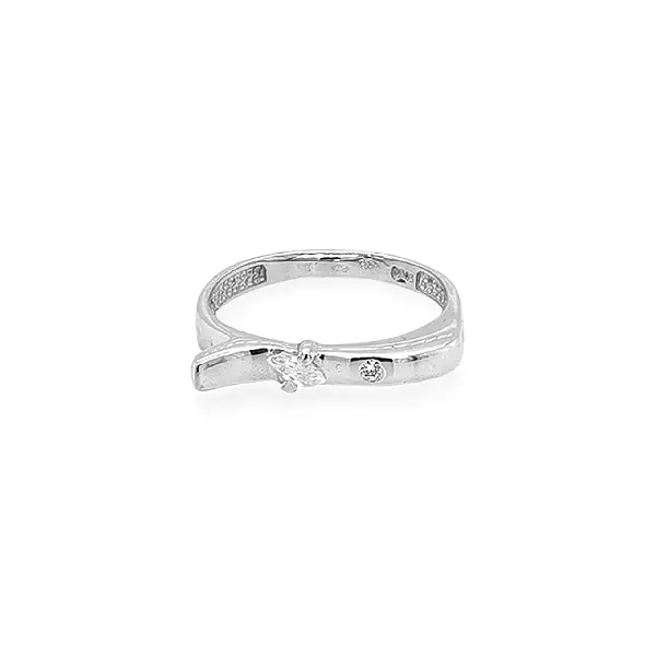 Goldring mit Zirkonen