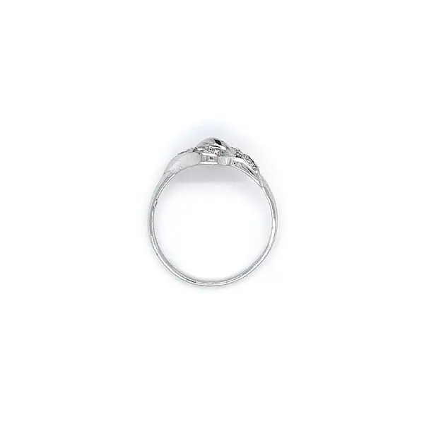 Ring mit Zirkonen aus Weißgold