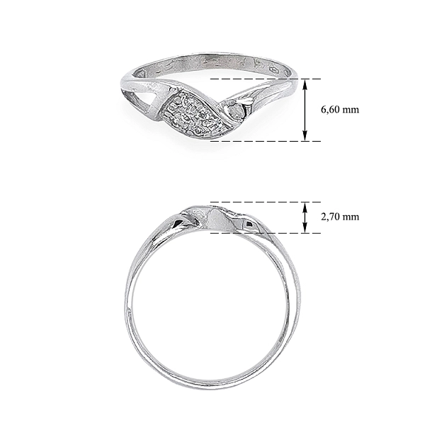 Goldring mit Zirkonen