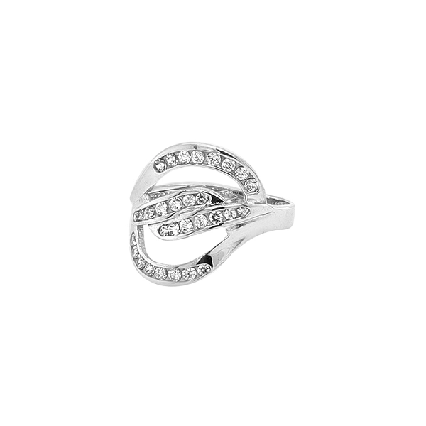 Goldring mit Zirkonen