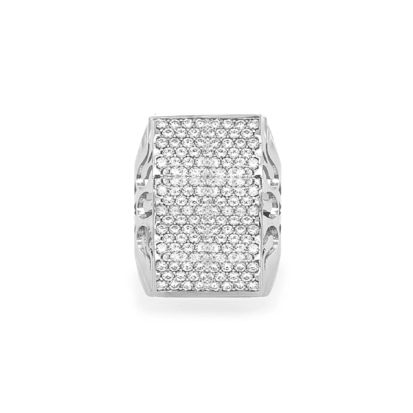 Goldring mit Zirkonen