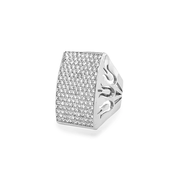 Goldring mit Zirkonen