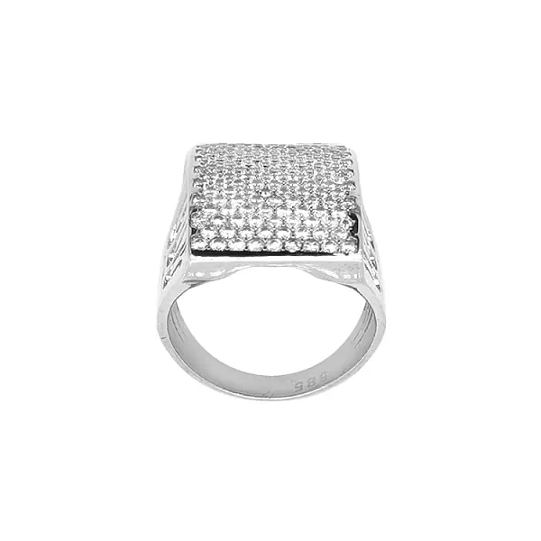 Goldring mit Zirkonen