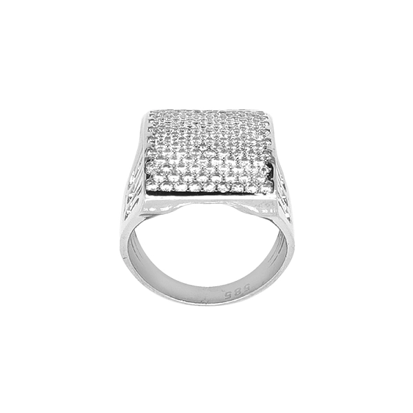 Goldring mit Zirkonen
