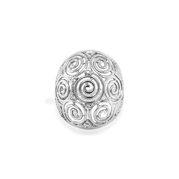 Goldring mit Zirkonen