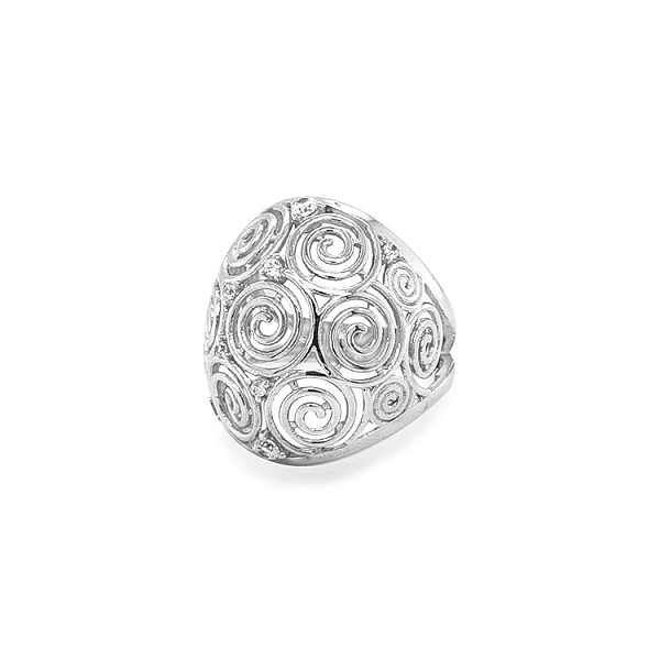 Goldring mit Zirkonen
