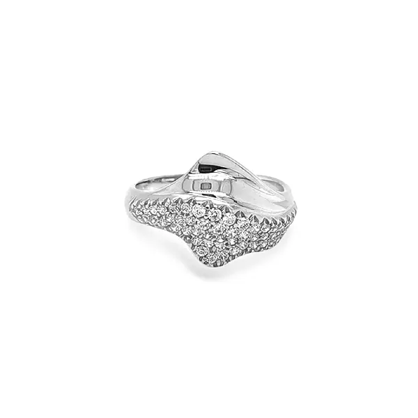 Goldring mit Zirkonen