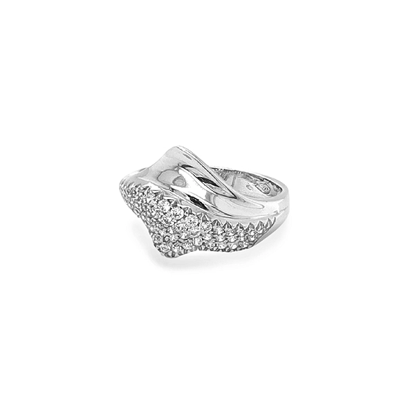 Goldring mit Zirkonen
