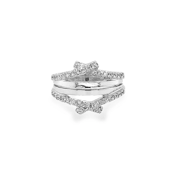 Goldring mit Zirkonen