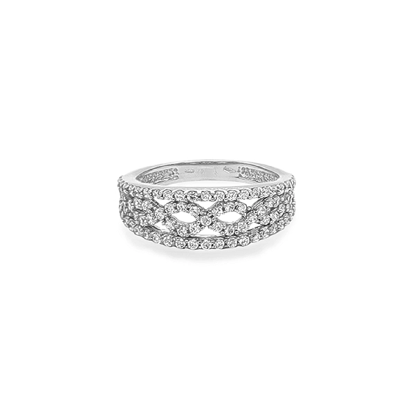 Goldring mit Zirkonen