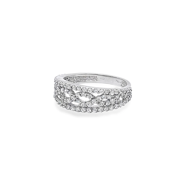 Goldring mit Zirkonen
