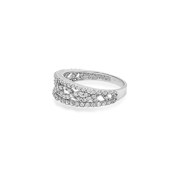 Goldring mit Zirkonen