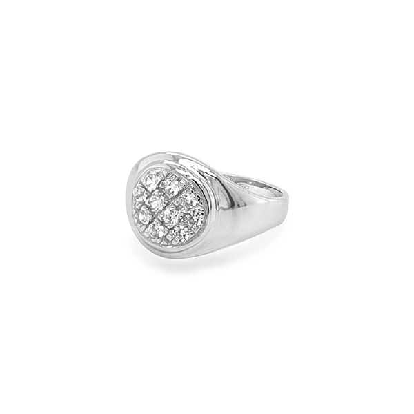 Goldring mit Zirkonen