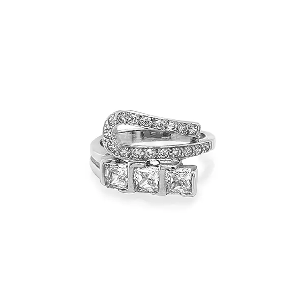 Goldring mit Zirkonen