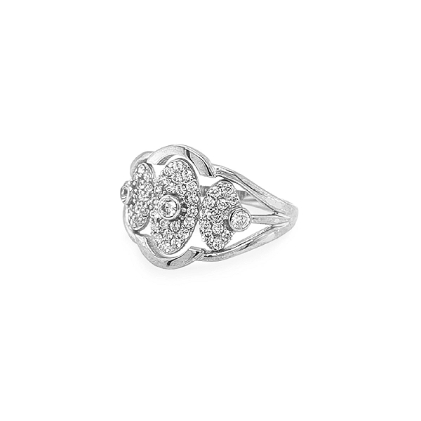 Goldring mit Zirkonen