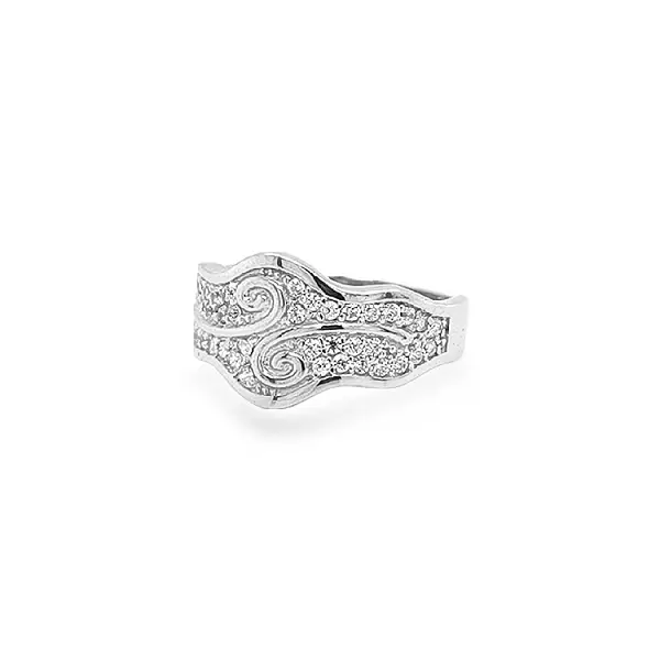 Goldring mit Zirkonen